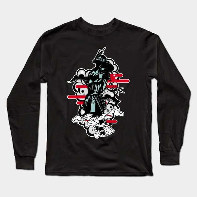 samurai#2 Long Sleeve T-Shirt by RK58